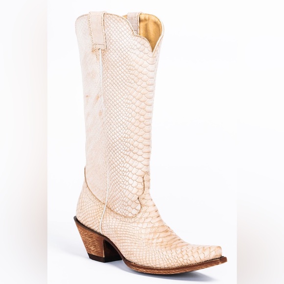 IDYLLWIND STRUT WHITE WESTERN BOOTS - SNIP TOE Size 9 EUC - Picture 3 of 11